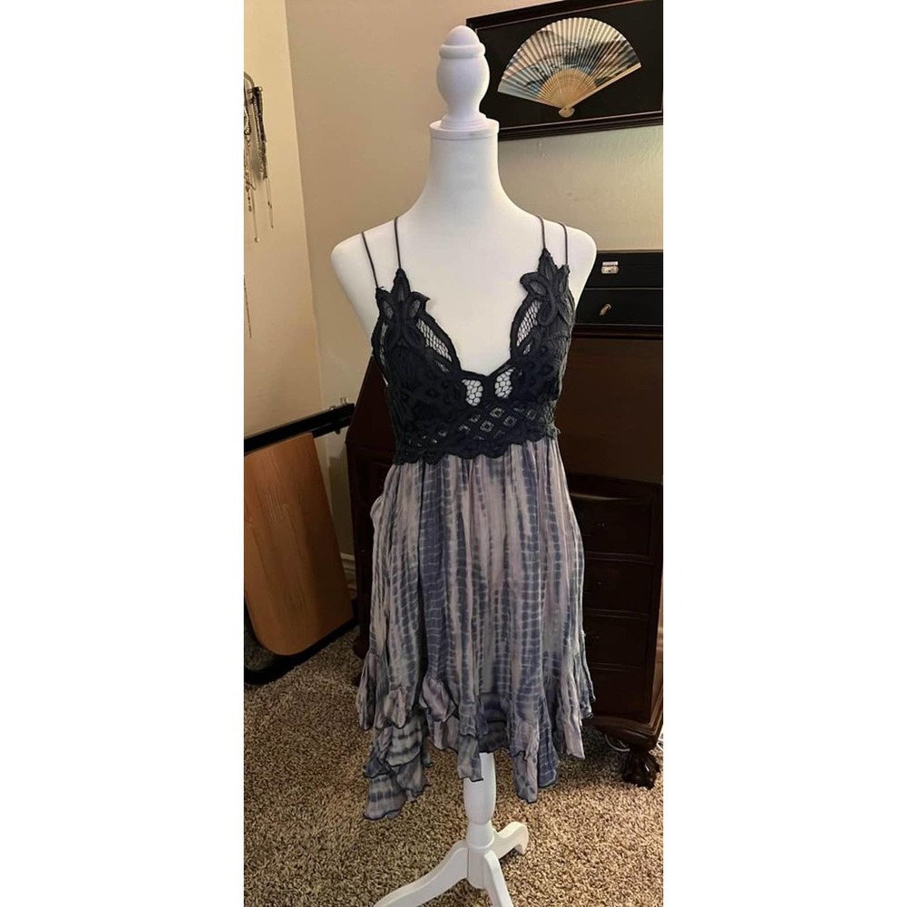 Free People Adella Purple Tie Dye Dress